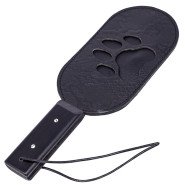 Bondara Leather Paw Print Paddle - 13 Inch