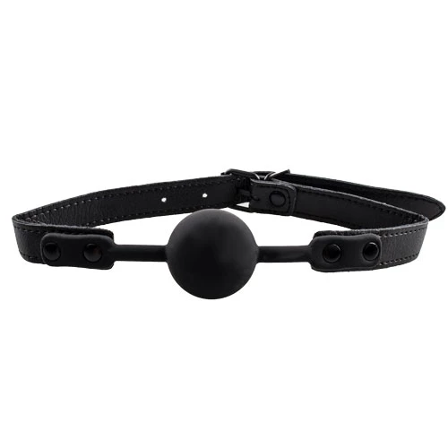 Ironclad Silence Black Silicone Ball Gag