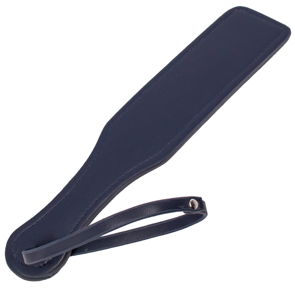 Luxe Royal Secret Navy Faux Leather Paddle - 12 Inch
