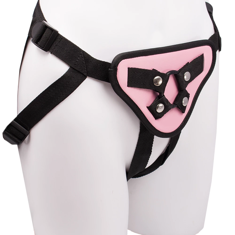 Pink Satin Universal Strap On Harness