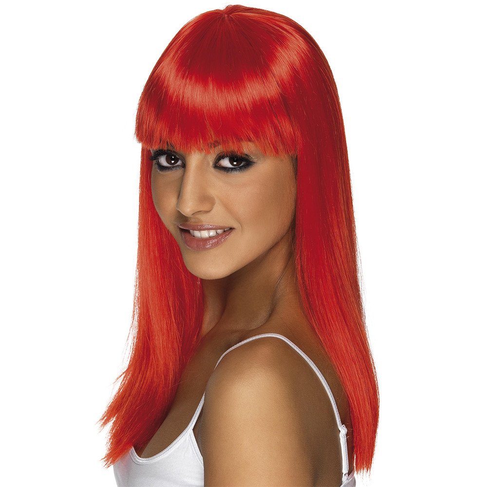 Candy Apple Red Long Wig