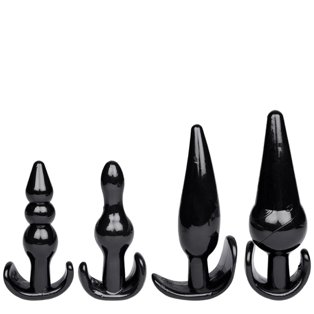 Backdoor Super-Bundle Black 4 Piece Butt Plug Set