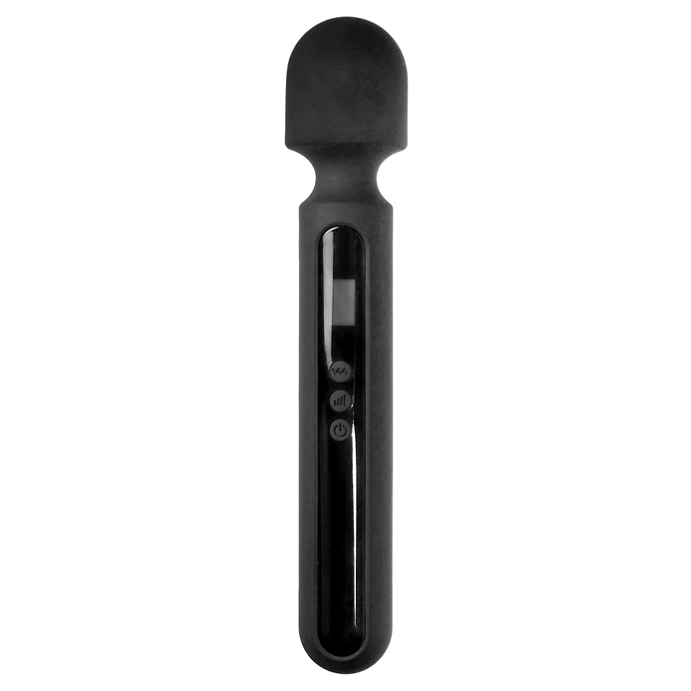 Robusta Black LCD 10-Speed Massage Wand Vibrator
