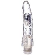 Bondara Crystal Clear Vibrating Dildo - 9 Inch