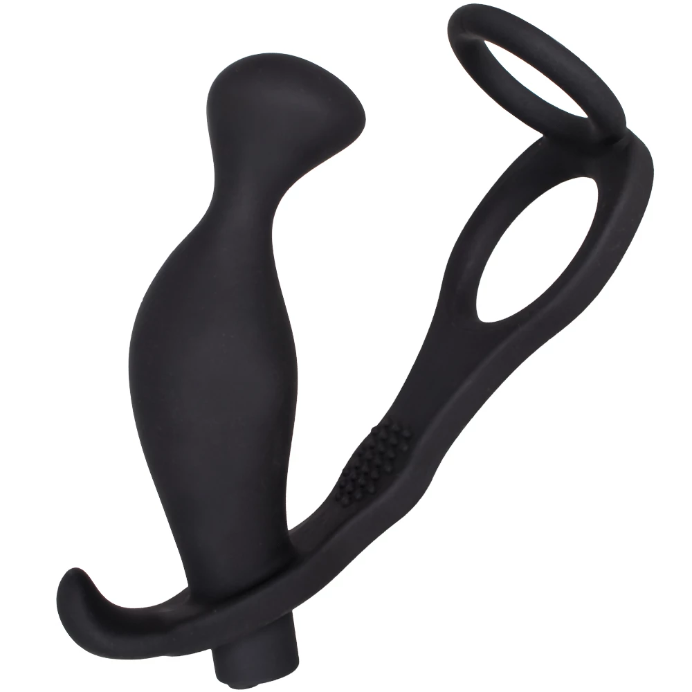 Pinpoint Deep-Spot Butt Plug with Cock & Ball Ring