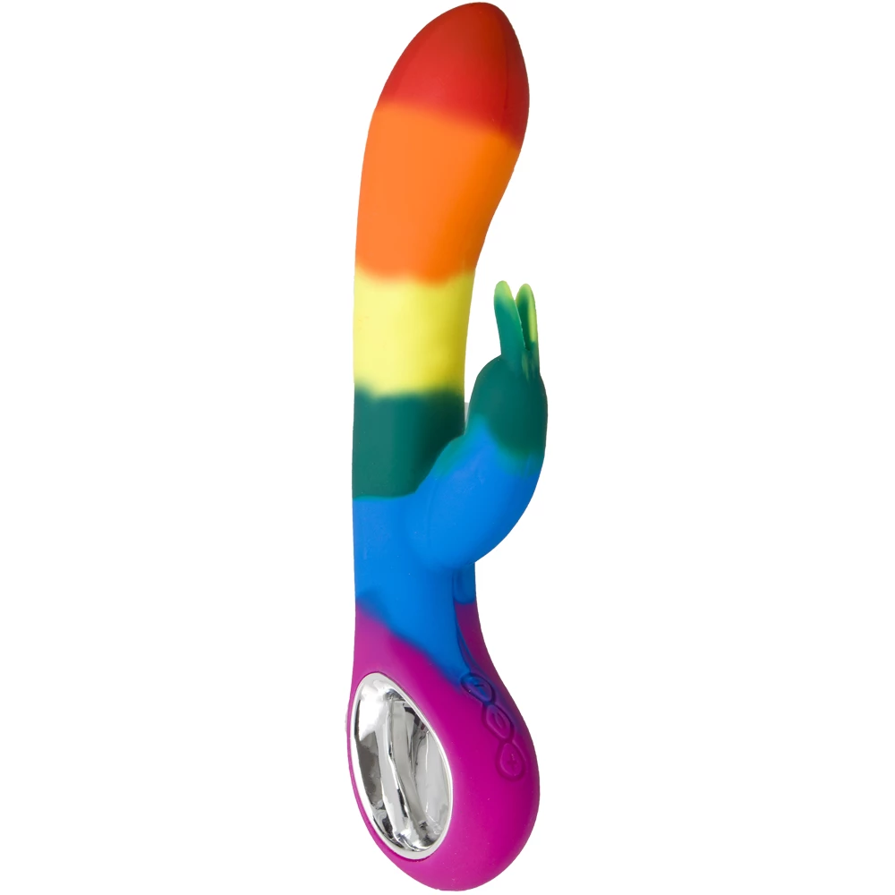 Chromatic Rainbow Silicone 10-Speed Rechargeable Rabbit Vibrator