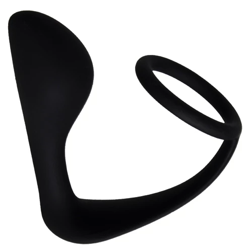 Double Act Silicone Cock Ring and Butt Plug - 4 Inch