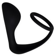 Bondara Double Act Silicone Cock Ring and Butt Plug - 4 Inch