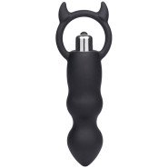 Bondara Horny Devil Silicone Vibrating Butt Plug - 6.5 Inch