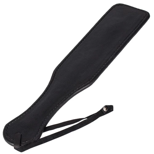 Velvet Venom Black & Red Faux Leather Suede Paddle - 12 Inch