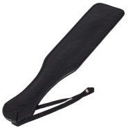 Bondara Black & Red Faux Leather Suede Paddle - 12 Inch