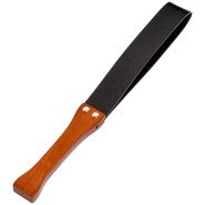 Bondara Thunderclap PU Leather & Wood Slapper Paddle - 20 Inch
