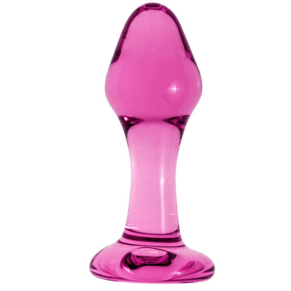 Glacier Glass Pink Orb Butt Plug