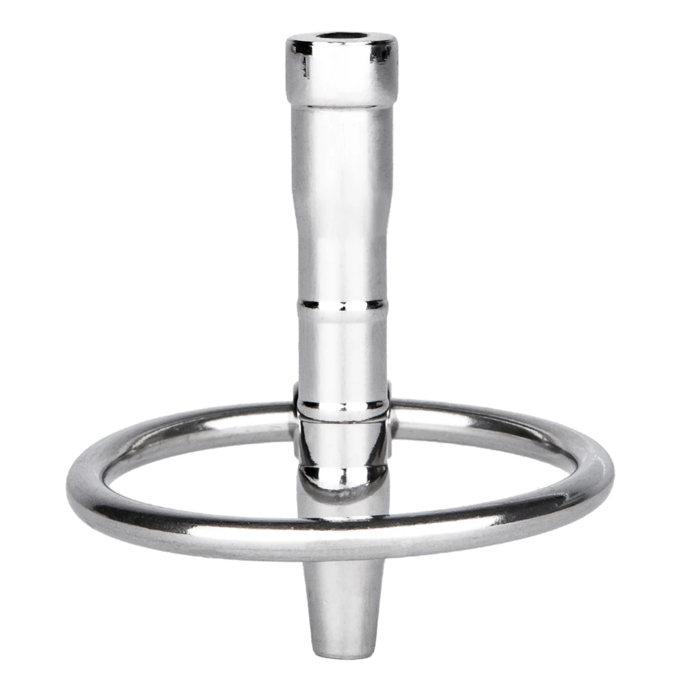 Torment Glans Ring Penis Plug with Through-Hole - 4cm