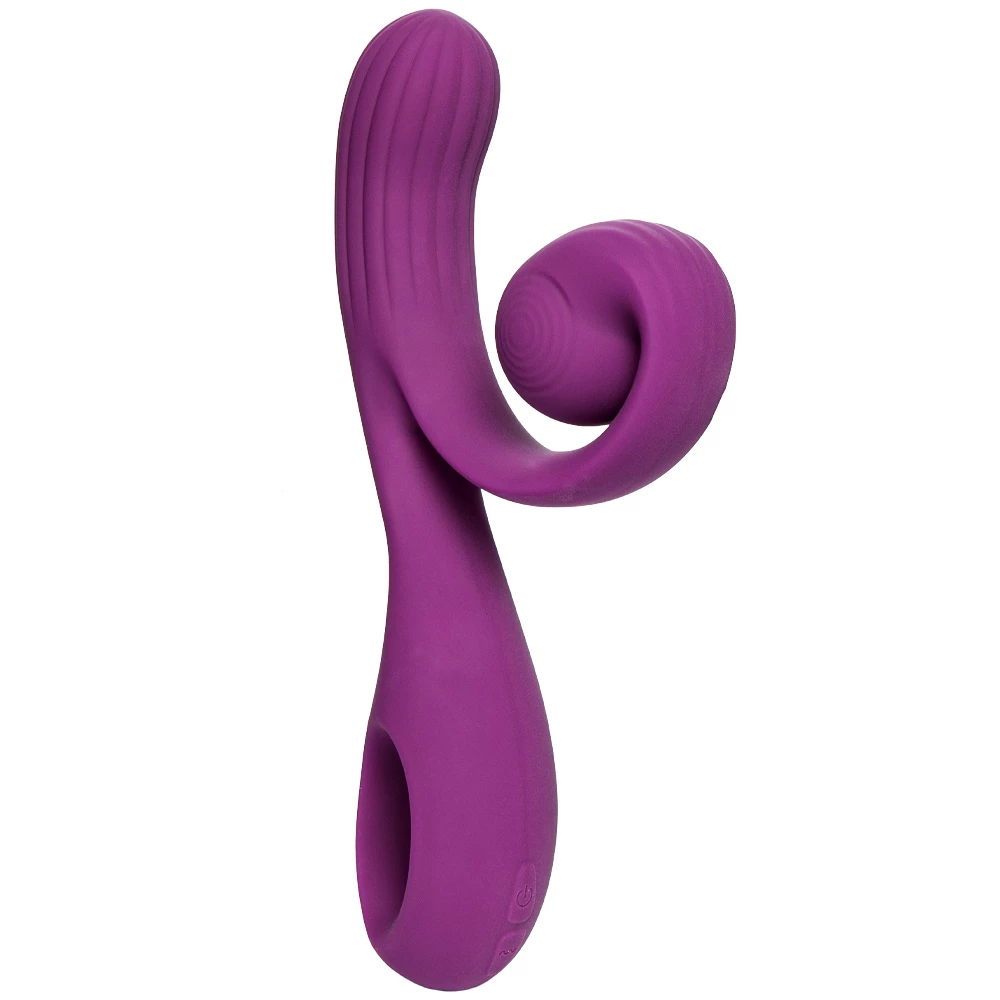 Treble Cleft Purple Silicone 10-Speed Rabbit Vibrator