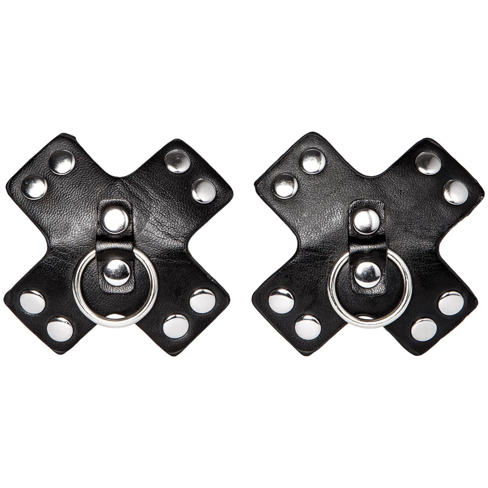 Siren Tethered PVC O-Ring Cross Nipple Pasties