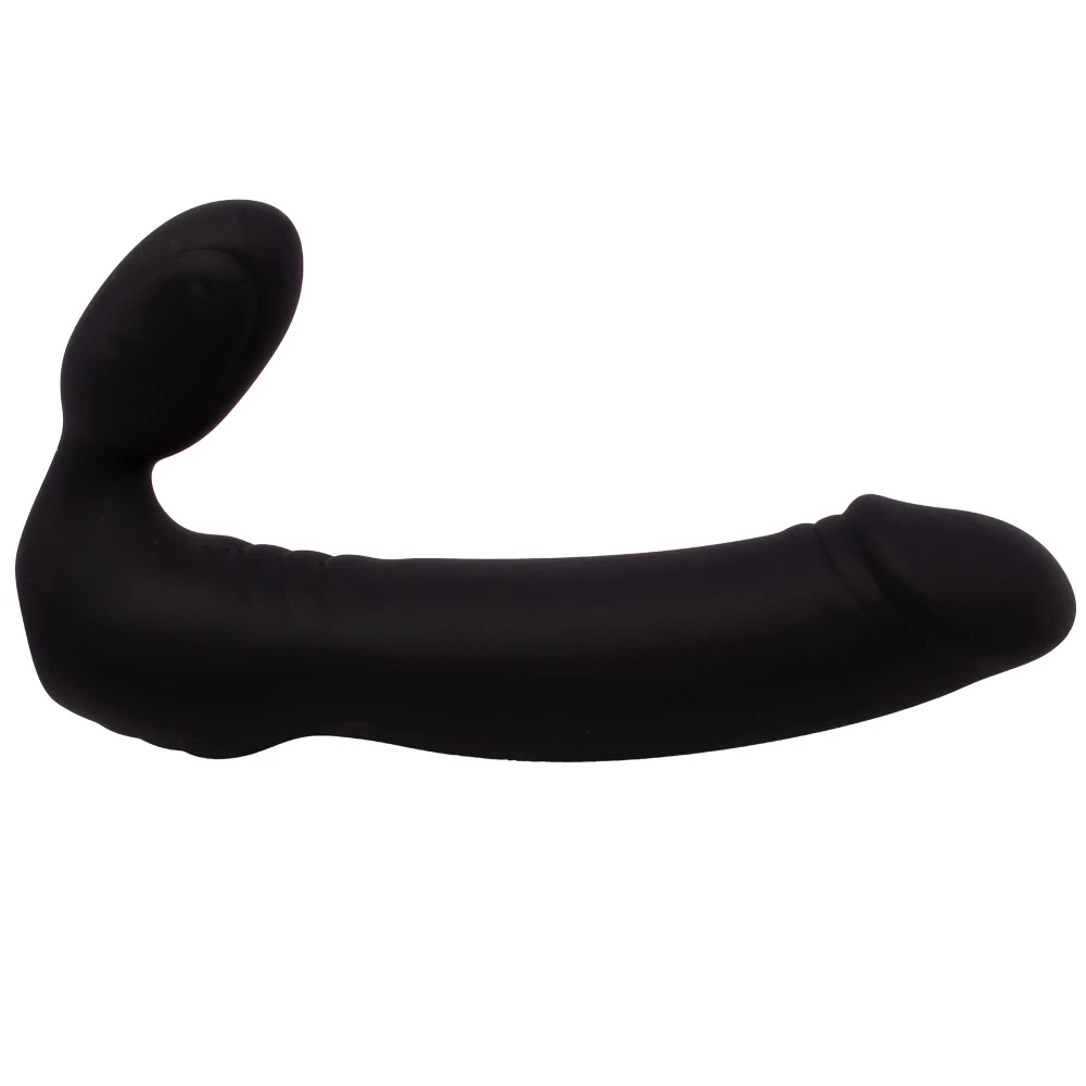 Horny Harmony Black Strapless Strap-On - 7.5 Inch