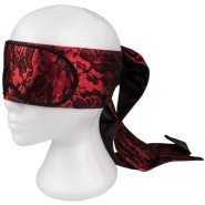 Bondara Red Luxury Tie Up Blindfold