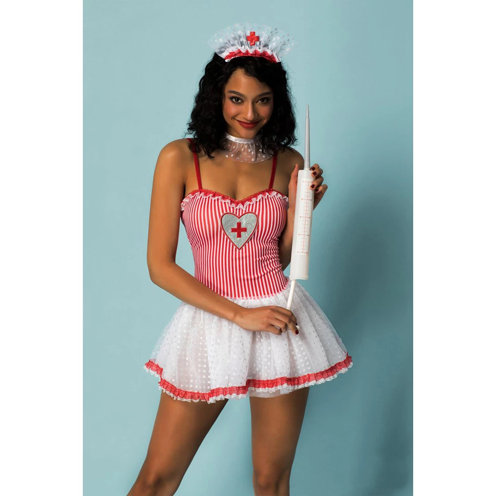Frisky Flirt Thirst Aid 3 Piece Nurse Costume