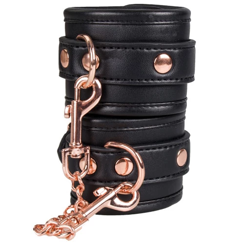 Luxe Conquest Black & Rose Gold Handcuffs