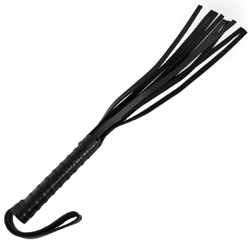 Rhythm In Black Spanking Flogger - 21 Inch