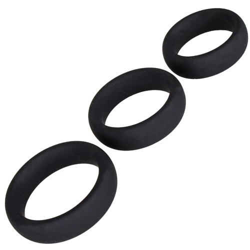 Hard Core Set of Three Wide Cock Rings