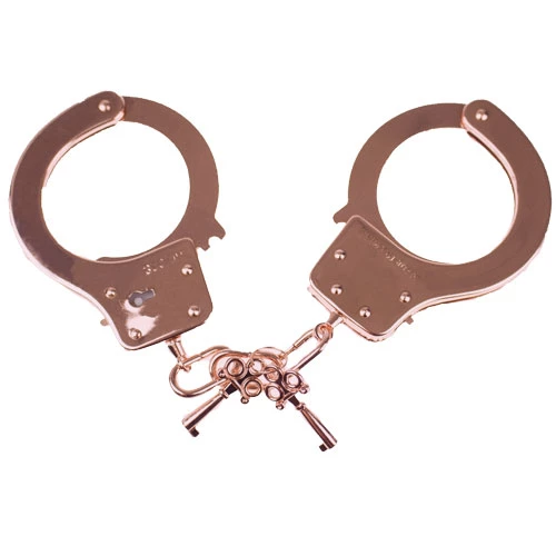 Lustre Lock Rose Gold Metal Handcuffs