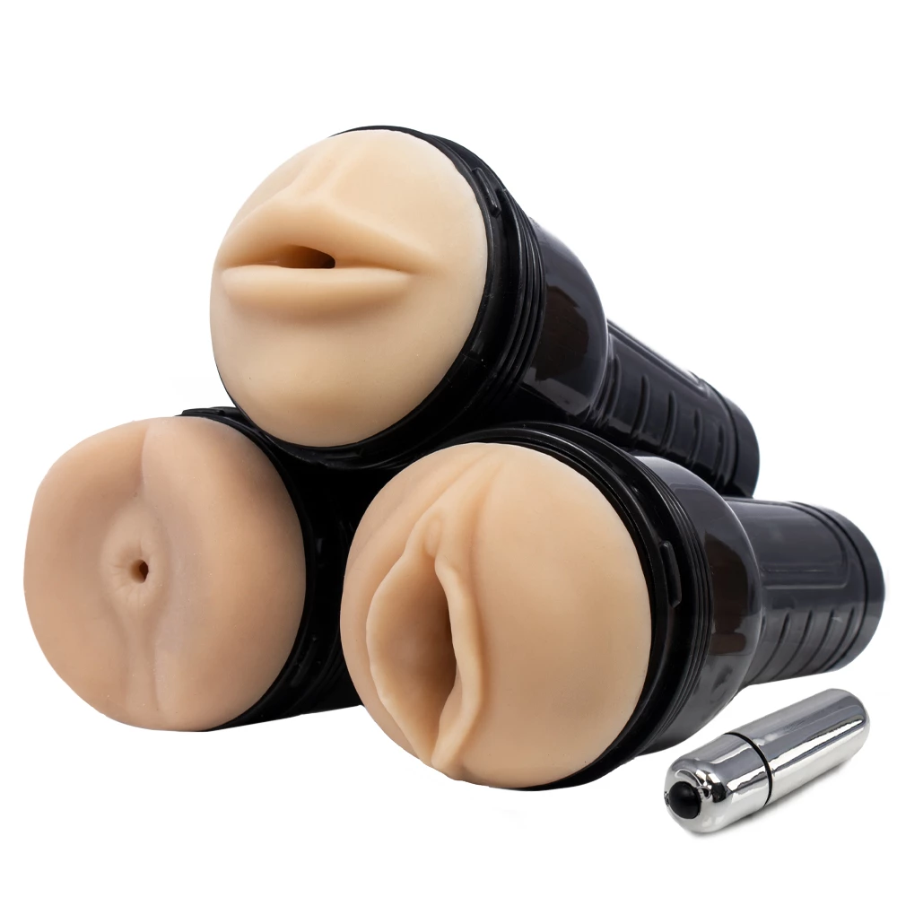 Boss Hole in One Realistic Vibrating Masturbator - 10 Inch