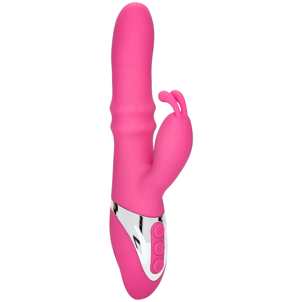 Rub It Pink Rolling Bead Rabbit Vibrator