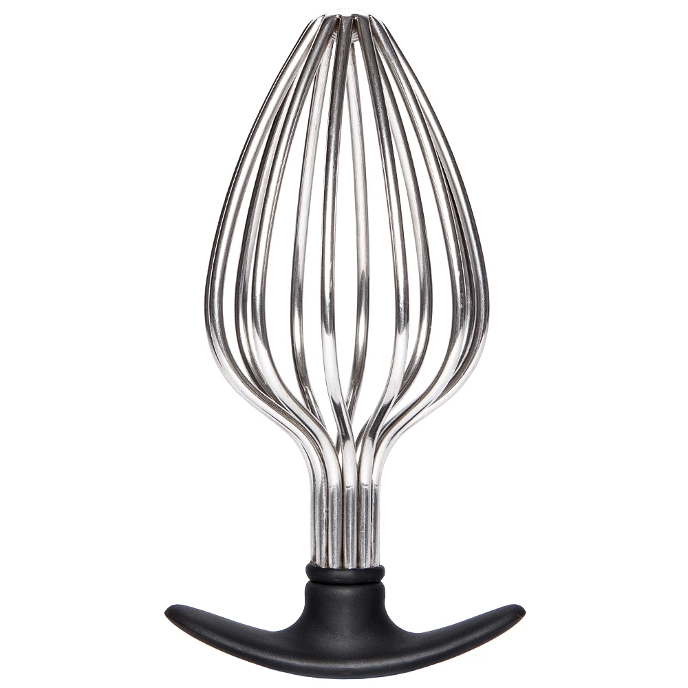 Thunderdome Steel Giant Metal Caged Butt Plug - 6.5 Inch