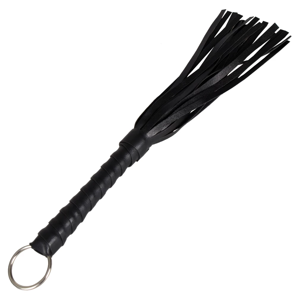 To The Point Black Mini Flogger - 11 Inch