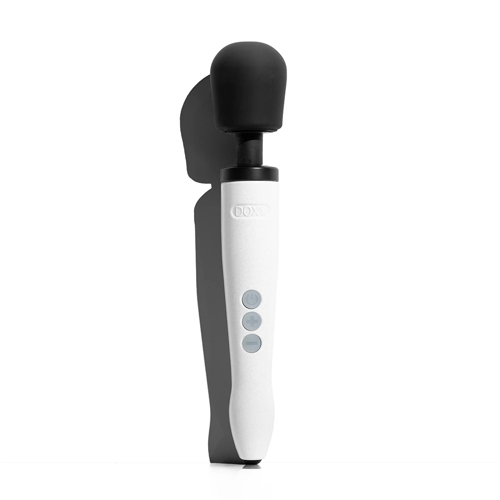 Doxy Die Cast R Stardust White Rechargeable Wand Vibrator