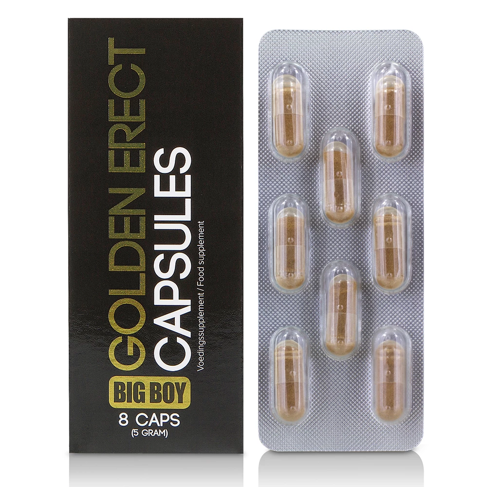 Big Boy Golden Erect Capsules - 8 Capsules