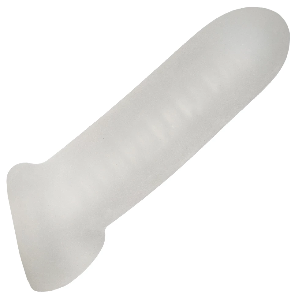 Stallion Ribbed Cock Extension Sleeve With Ball Strap