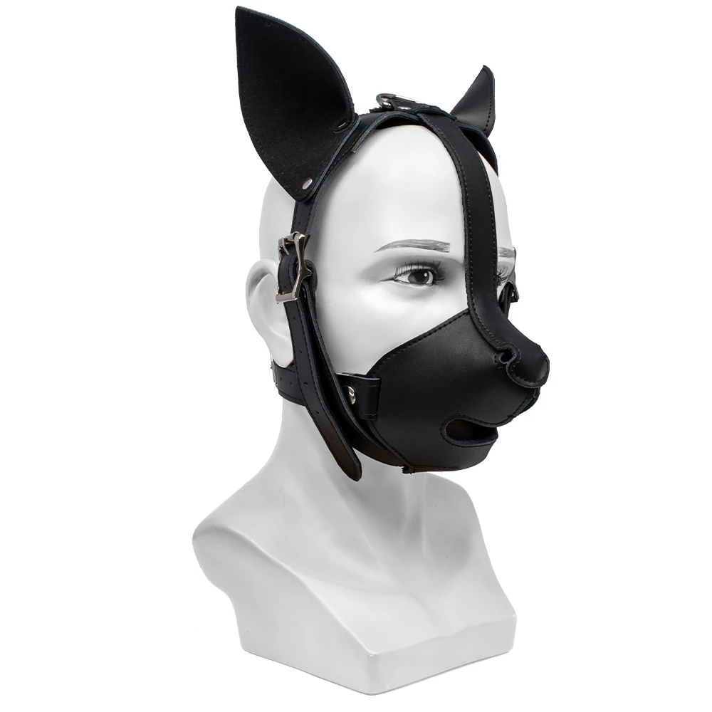 Top Dog Faux Leather Puppy Mask