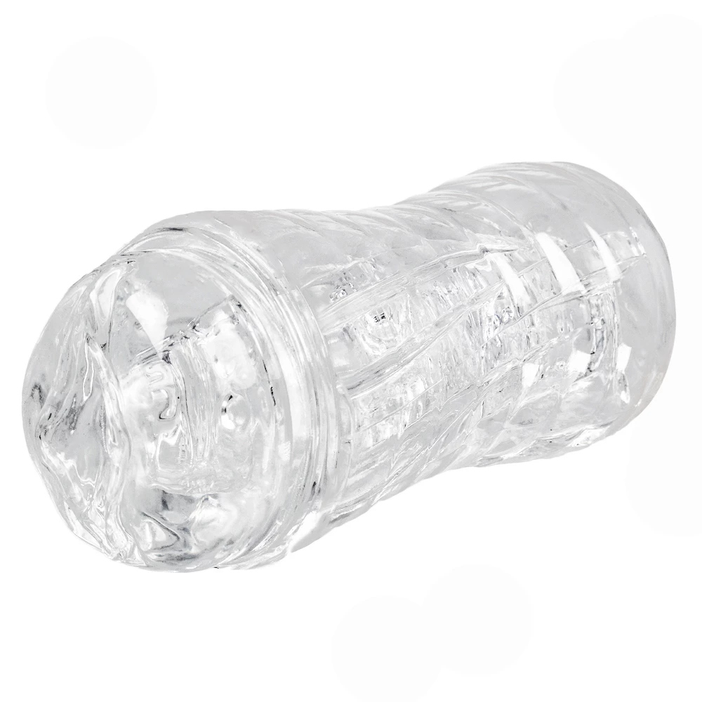 Ice Tornado Clear Realistic Vagina Masturbator - 7 Inch