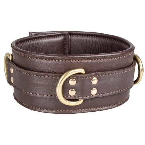 Bondara Luxe Dressage Dreams Soft Leather Collar With D-Rings