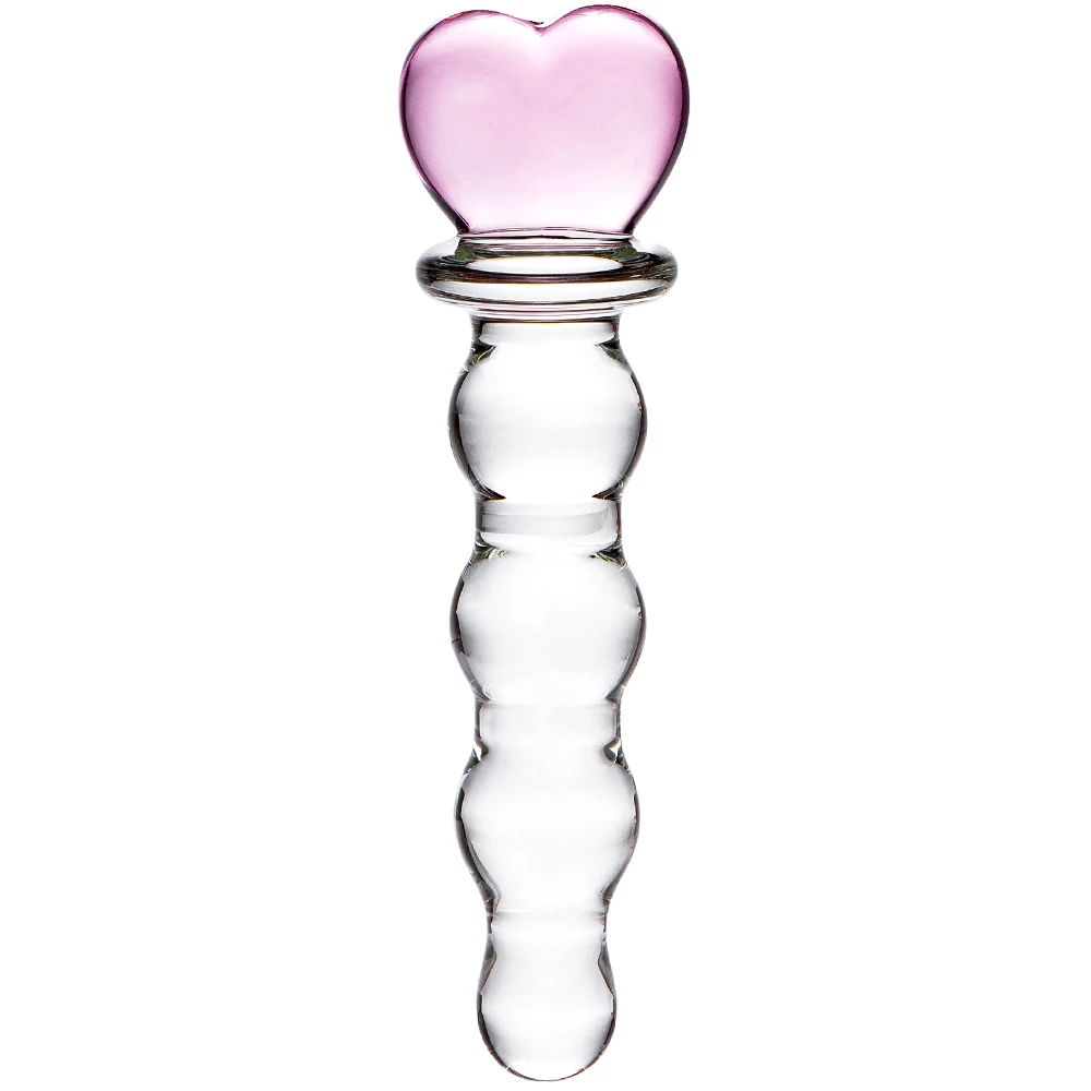Glacier Glass Cupid's Arrow Dildo - 8 Inch