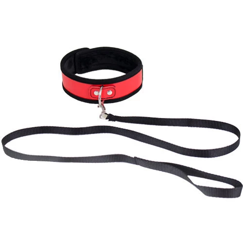 Lead Me To You Red Collar and Leash