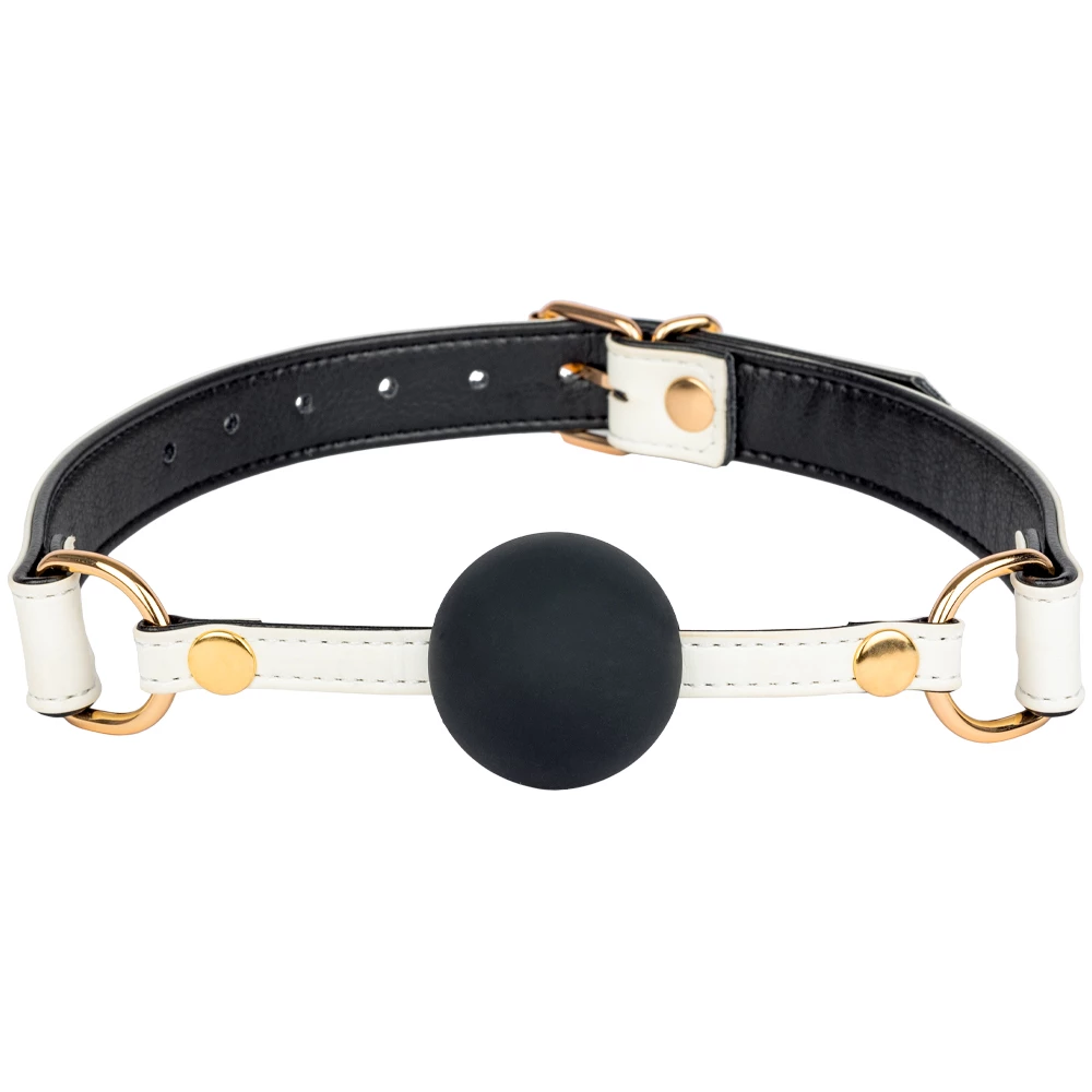 Crystal White Glow In The Dark Ball Gag