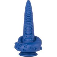 The Octopussy Monster Blue Tentacle Swirl Dildo - 8 Inch