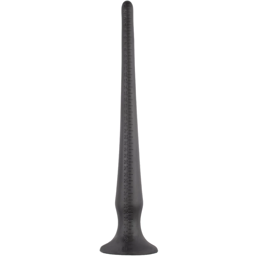 Dipstick Silicone Suction Anal Depth Trainer - 16 Inch