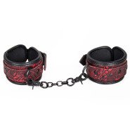 Bondara Wild Flower Red Floral Faux Leather Handcuffs