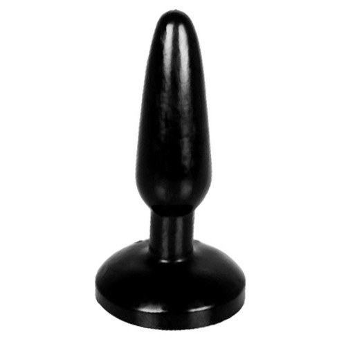 To The Hilt Black Suction Butt Plug - 5 Inch
