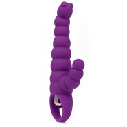 Bondara Purple Silicone 10 Function Ribbed G-Spot Rabbit Vibrator