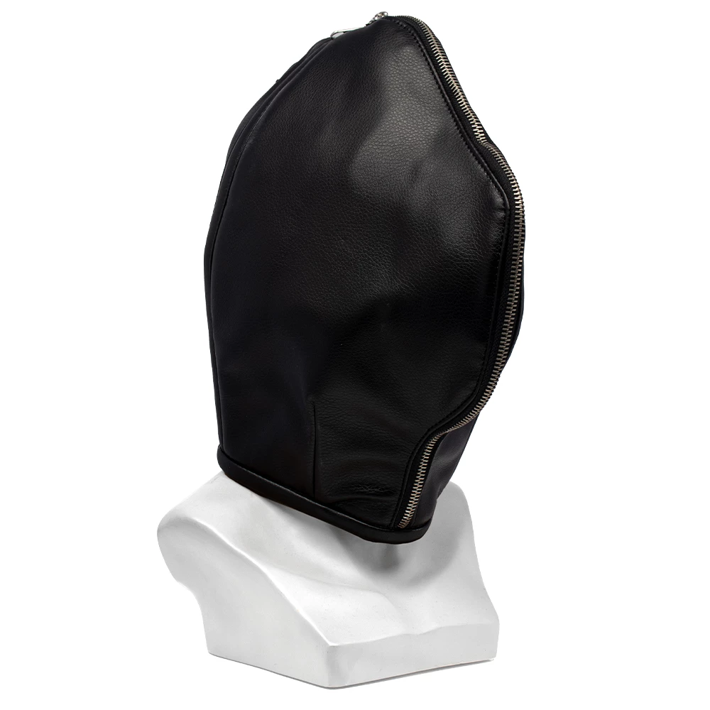 Vantablack Double Layer Bondage Hood