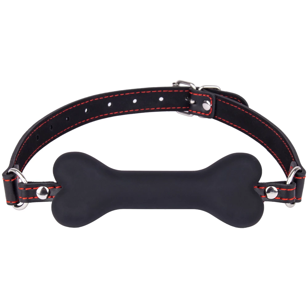 Bone Me Faux Leather Silicone Bit Gag