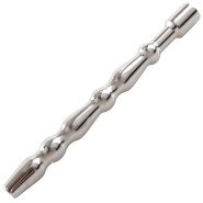 Torment Stainless Steel Thick Through-Hole Penis Plug  - 12cm