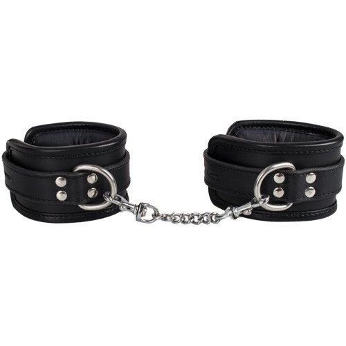 Bondara Luxe Saddle Leather Heavy Duty Padded Handcuffs