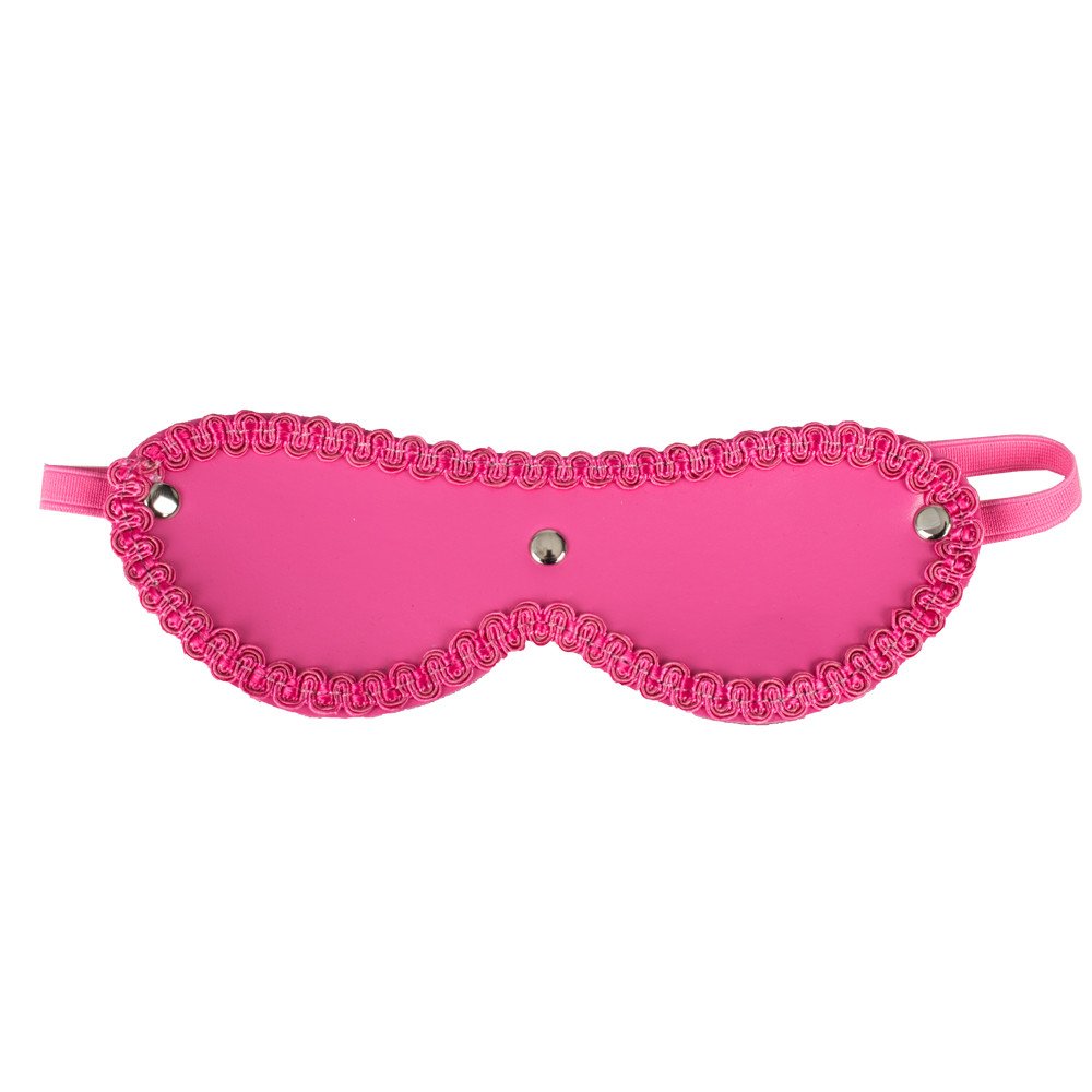 Bondara Sweet Treat Pink Faux Leather Blindfold